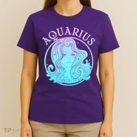 Zodiac Aquarius Lady T-Shirt thumb 4