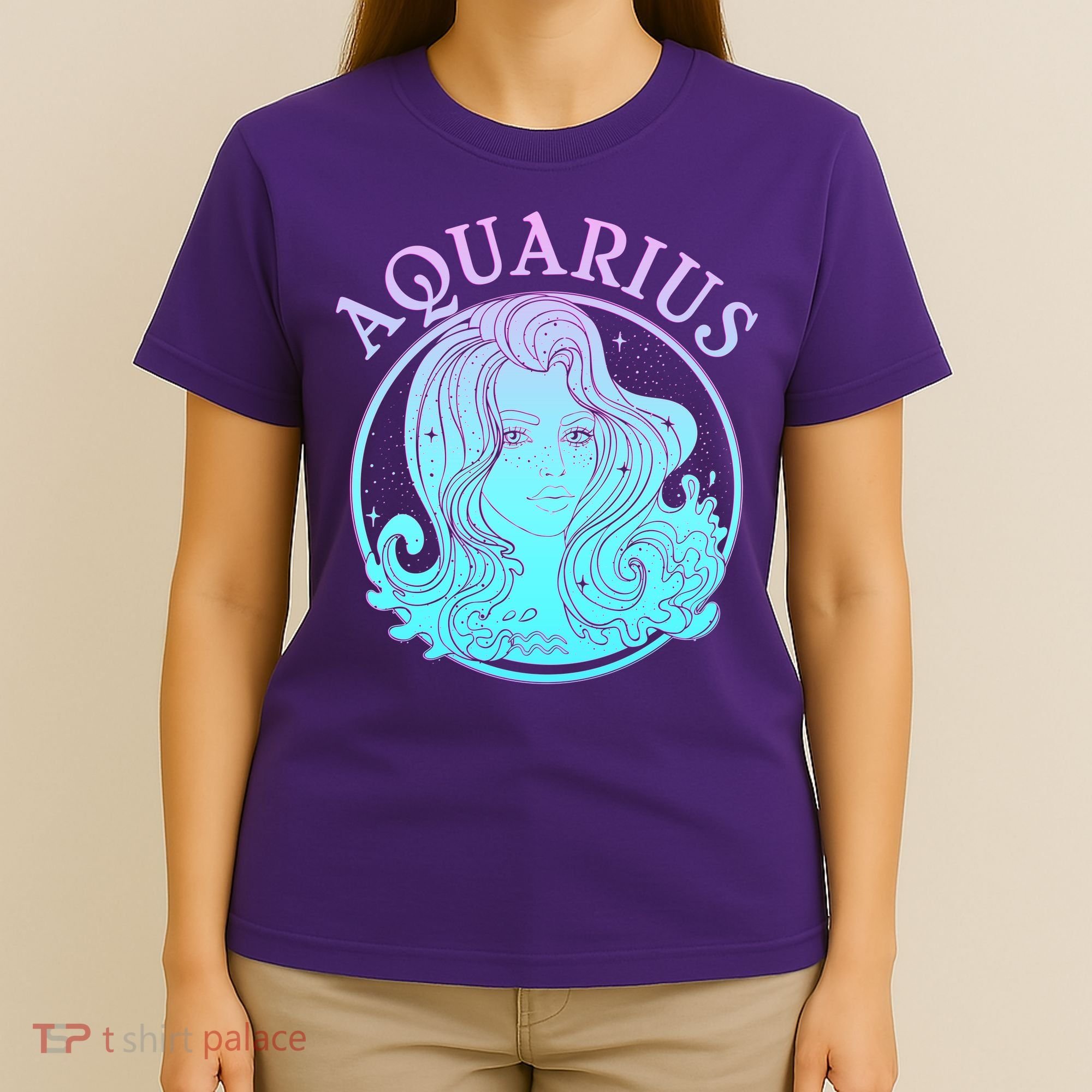 Zodiac Aquarius Lady T-Shirt