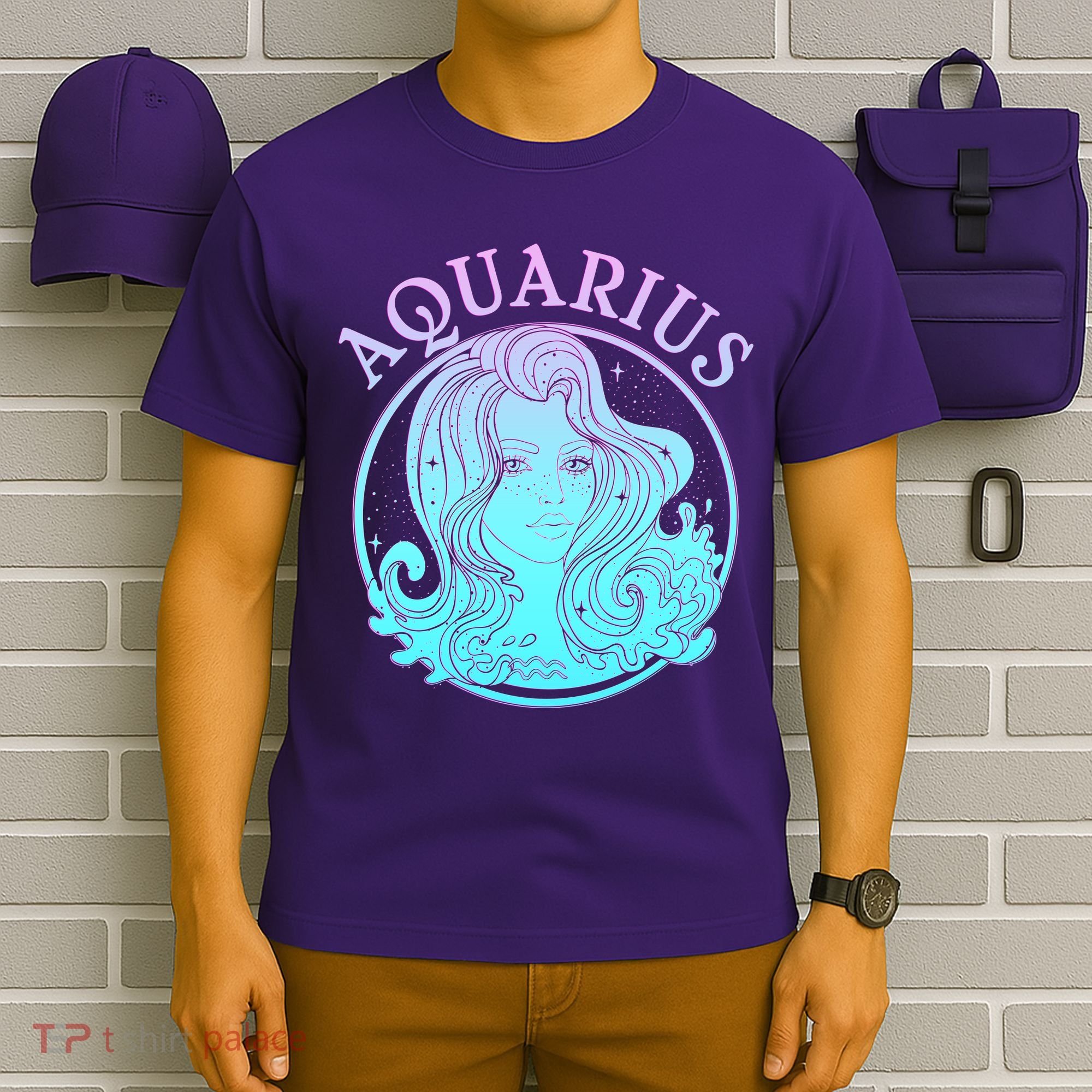 Zodiac Aquarius Lady T-Shirt
