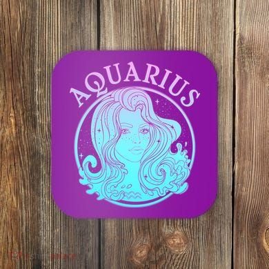 Zodiac Aquarius Lady Coaster