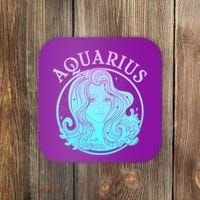 Zodiac Aquarius Lady Coaster thumb 0