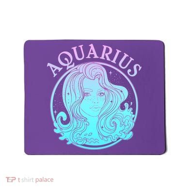 Zodiac Aquarius Lady Mousepad