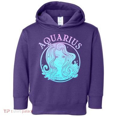 Zodiac Aquarius Lady Toddler Hoodie