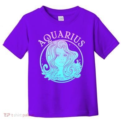 Zodiac Aquarius Lady Toddler T-Shirt