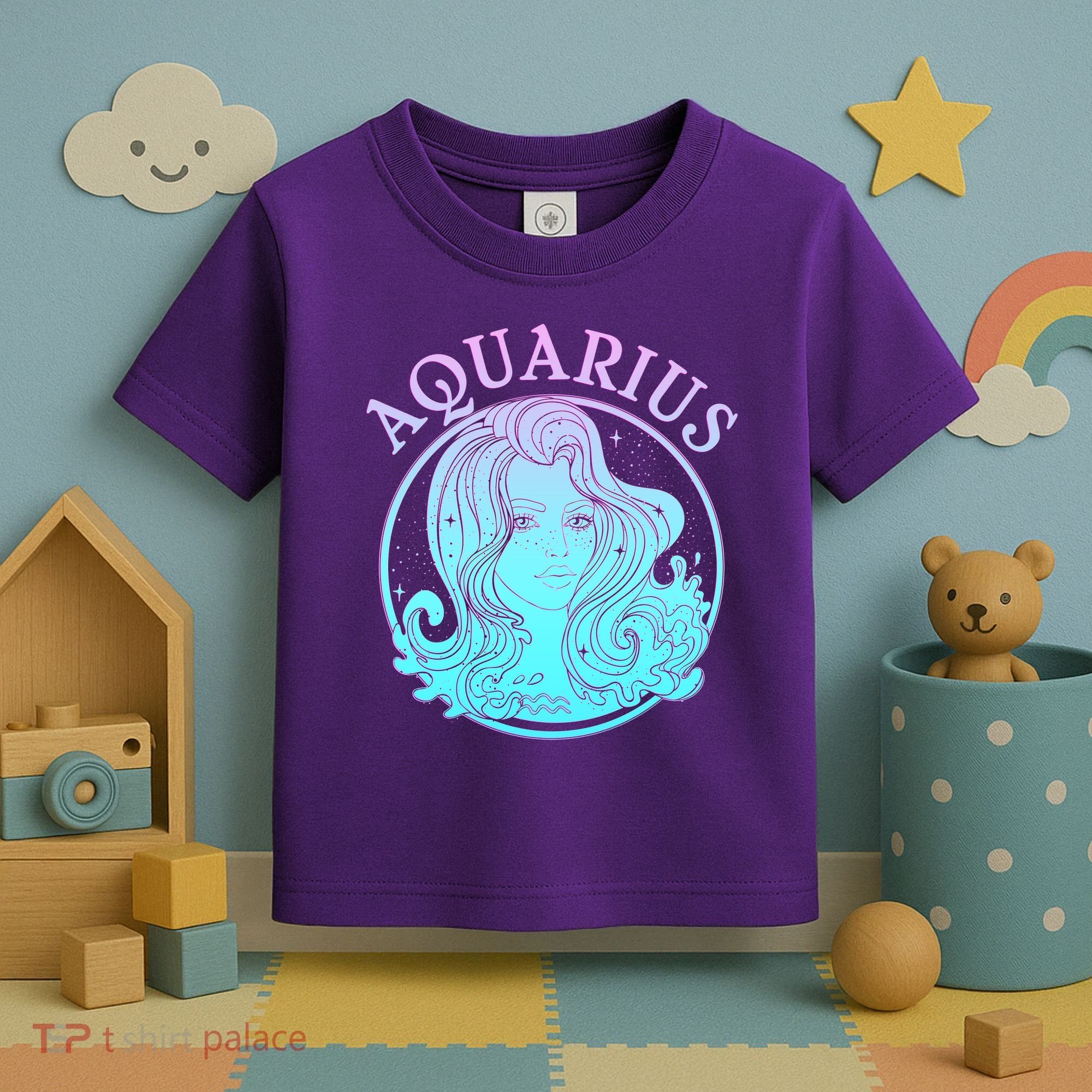 Zodiac Aquarius Lady Toddler T-Shirt