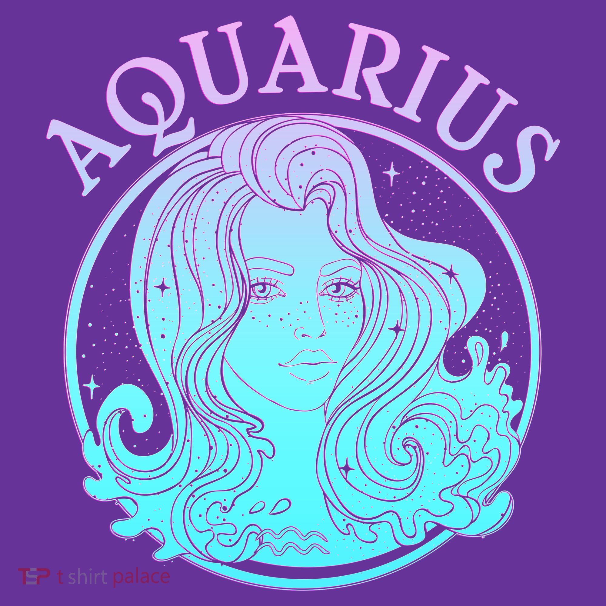 Zodiac Aquarius Lady Toddler T-Shirt