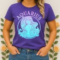 Zodiac Aquarius Lady Women's T-Shirt thumb 2