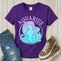 Zodiac Aquarius Lady Women's T-Shirt thumb 3