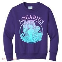 Zodiac Aquarius Lady Kids Sweatshirt thumb 0