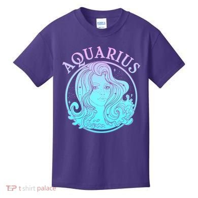 Zodiac Aquarius Lady Kids T-Shirt