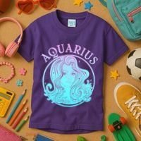 Zodiac Aquarius Lady Kids T-Shirt thumb 3