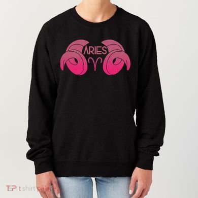 Zodiac Aries Ram Horns Women's Sweatshirt