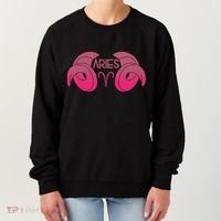 Zodiac Aries Ram Horns Women's Sweatshirt thumb 0