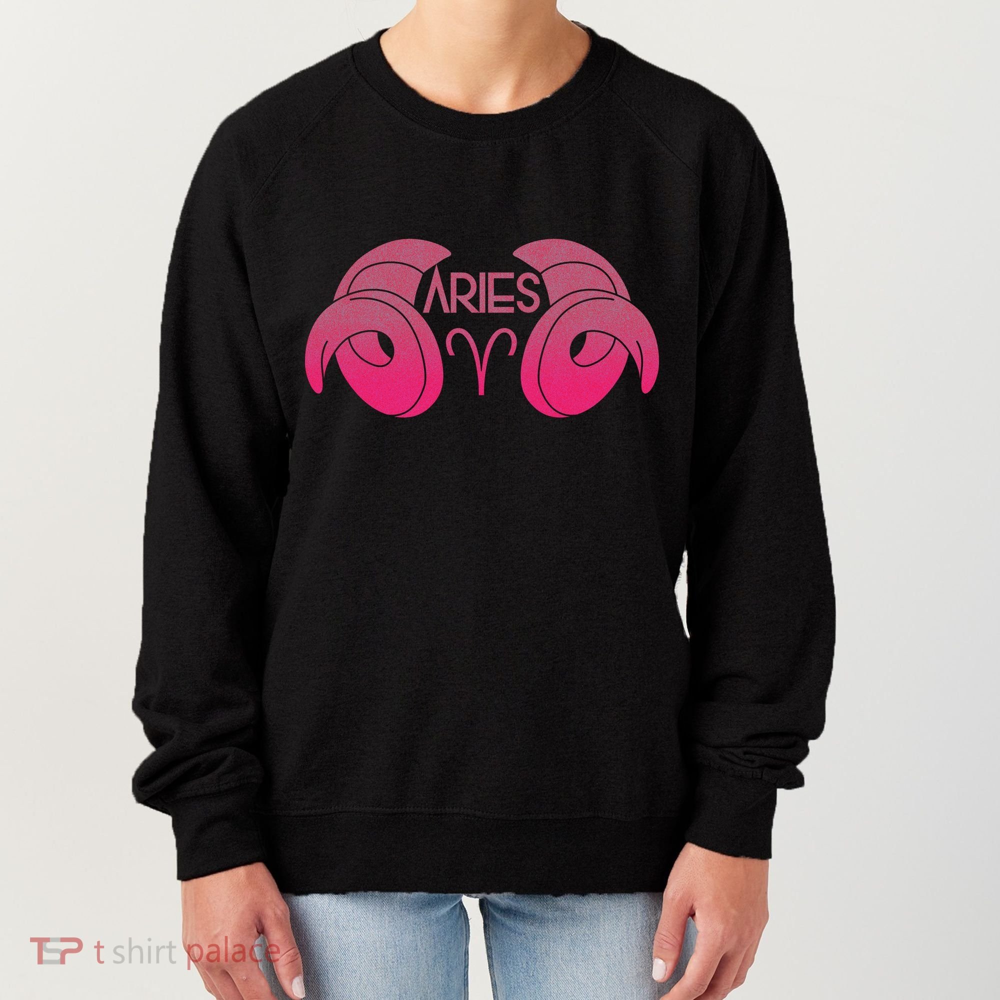 Zodiac Aries Ram Horns Women's Sweatshirt