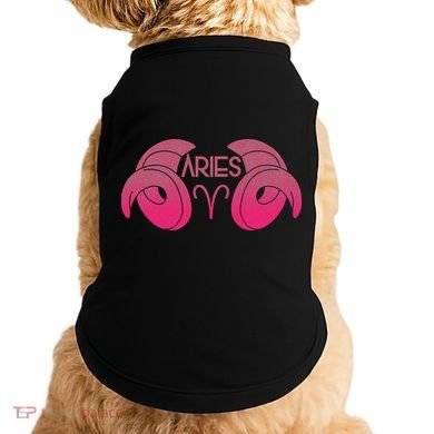 Zodiac Aries Ram Horns Doggie Tank
