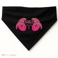 Zodiac Aries Ram Horns USA-Made Doggie Bandana thumb 0