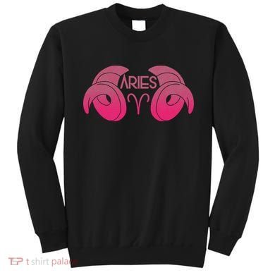 Zodiac Aries Ram Horns Sweatshirt