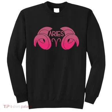 Zodiac Aries Ram Horns Sweatshirt