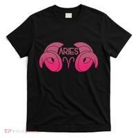 Zodiac Aries Ram Horns T-Shirt thumb 0