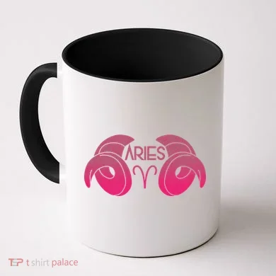 Zodiac Aries Ram Horns Coffee Mug