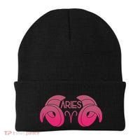 Zodiac Aries Ram Horns Beanie thumb 0