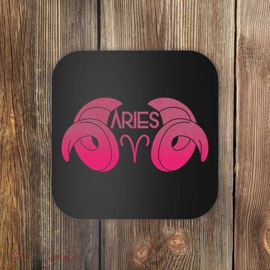Zodiac Aries Ram Horns Coaster