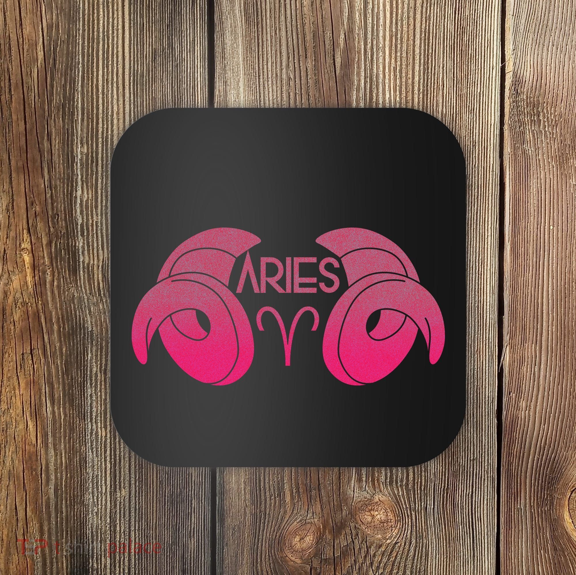 Zodiac Aries Ram Horns Coaster