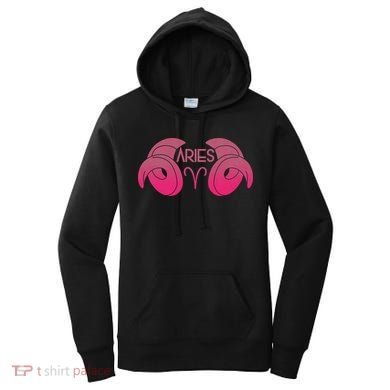 Zodiac Aries Ram Horns Women's Hoodie