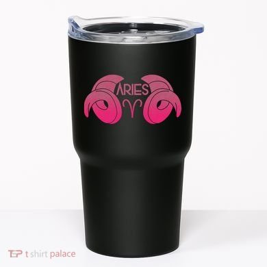 Zodiac Aries Ram Horns Tumbler