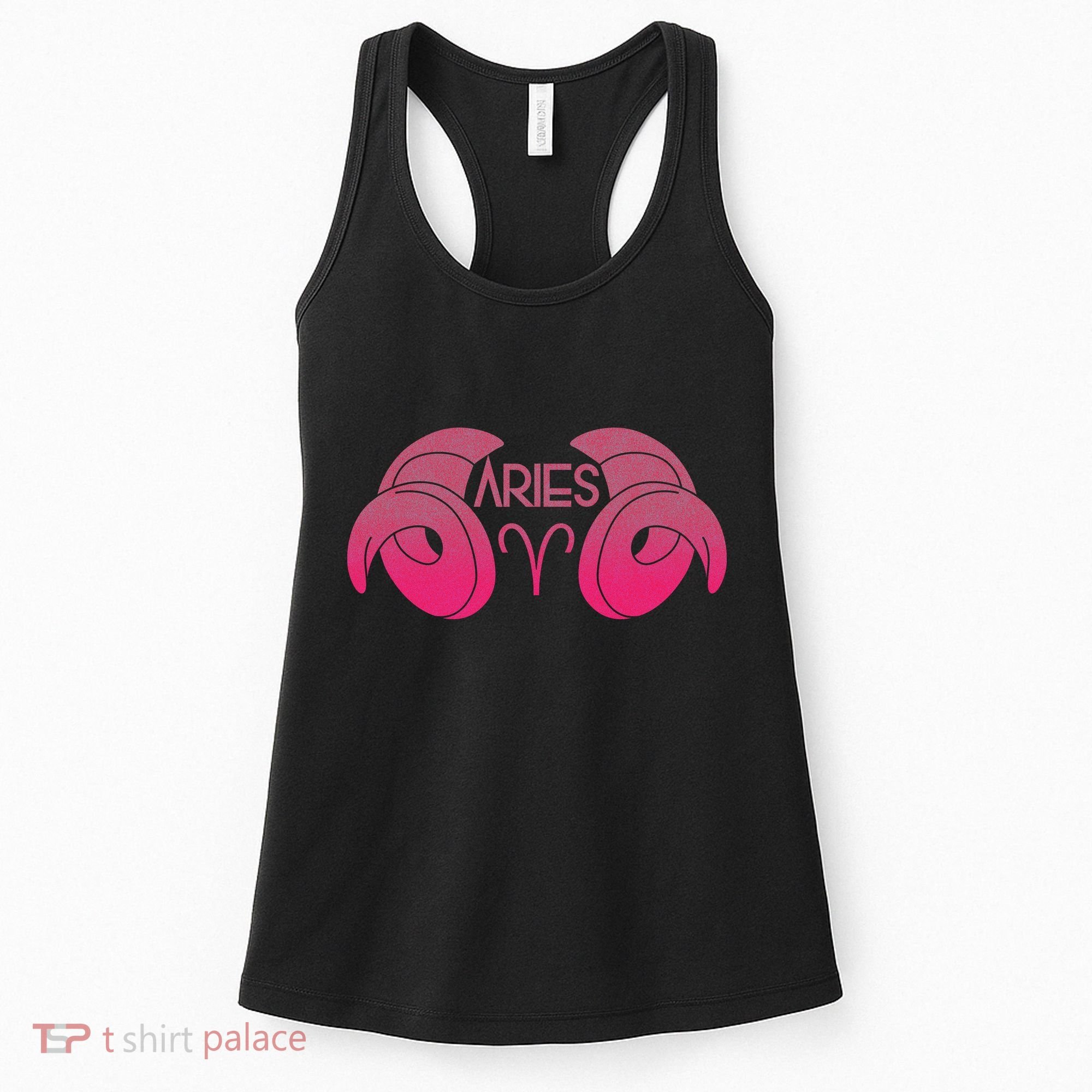 Zodiac Aries Ram Horns Women's Tank Top