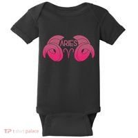 Zodiac Aries Ram Horns Baby Bodysuit thumb 0