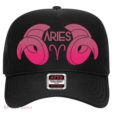 Zodiac Aries Ram Horns Hat