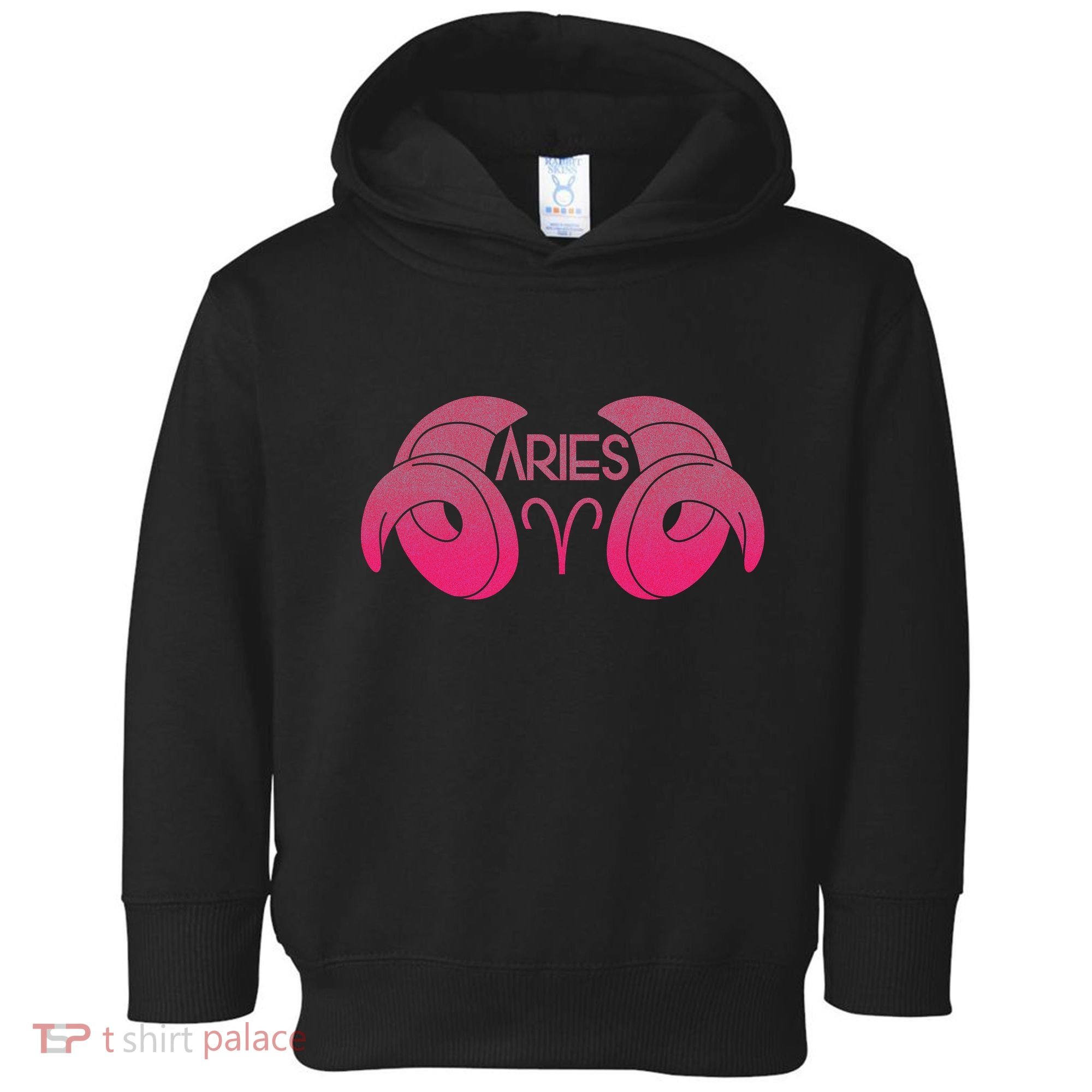 Zodiac Aries Ram Horns Toddler Hoodie