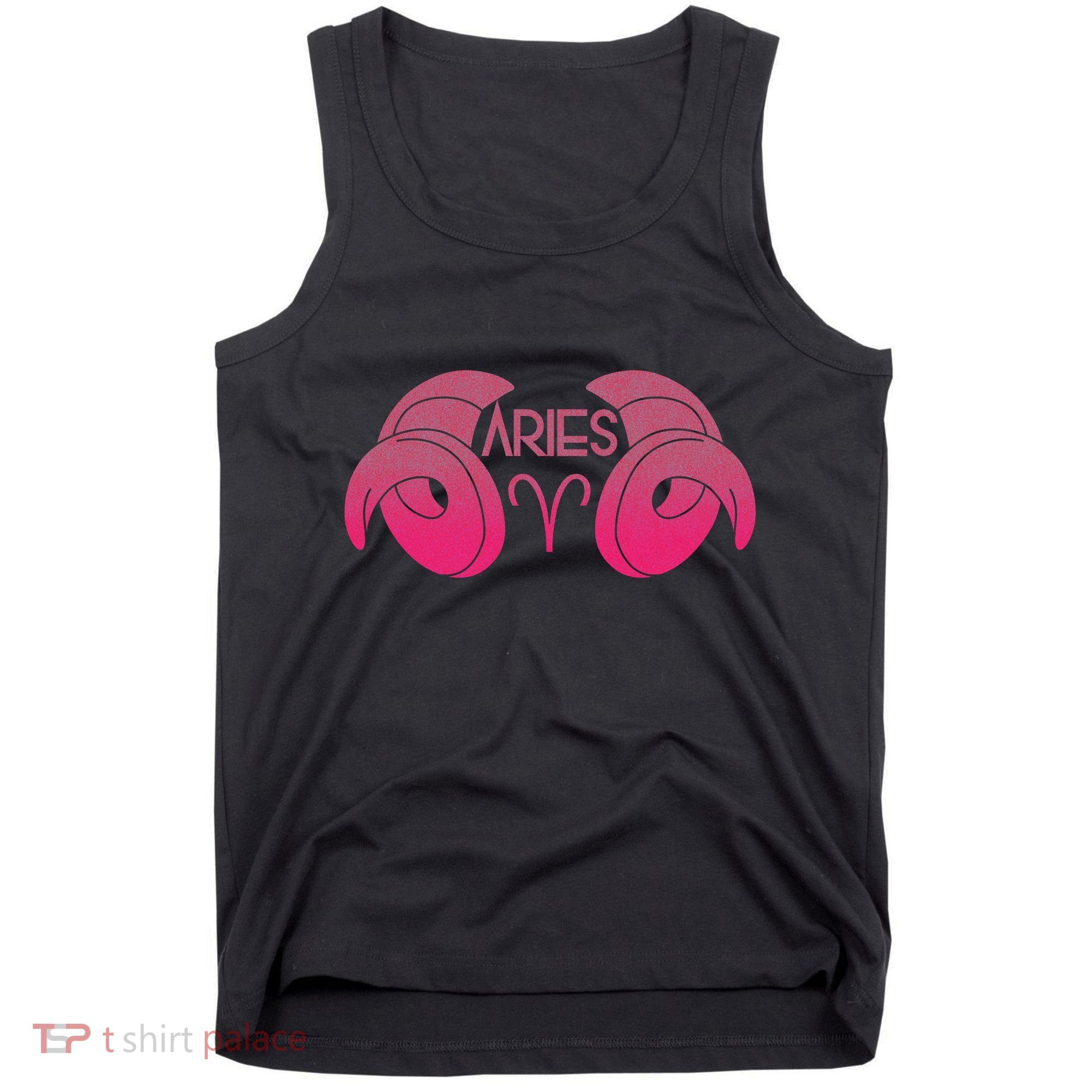 Zodiac Aries Ram Horns Tank Top