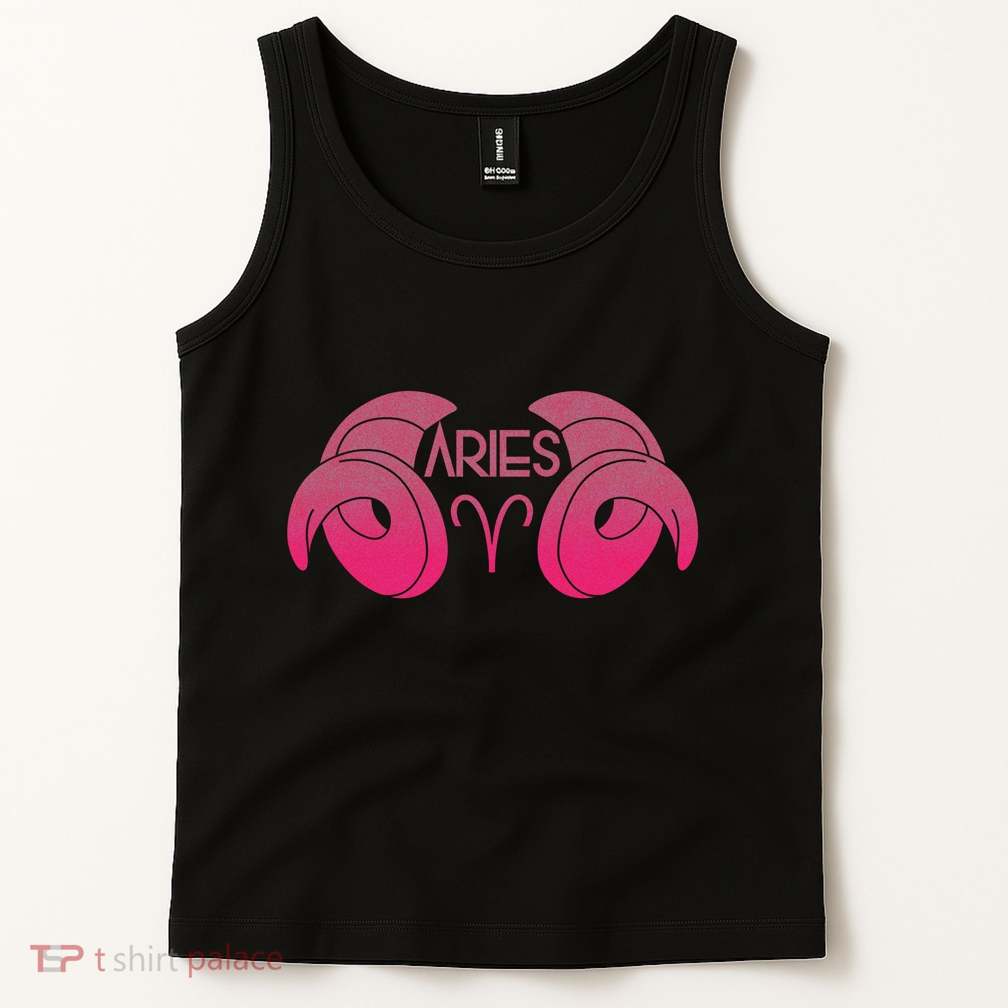 Zodiac Aries Ram Horns Tank Top