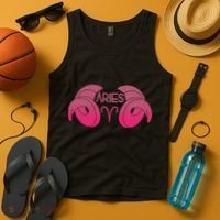 Zodiac Aries Ram Horns Tank Top thumb 4