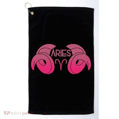 Zodiac Aries Ram Horns Golf Towel