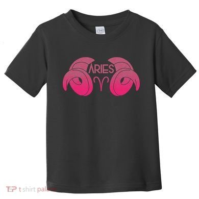 Zodiac Aries Ram Horns Toddler T-Shirt