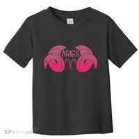 Zodiac Aries Ram Horns Toddler T-Shirt thumb 0