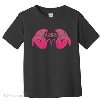 Zodiac Aries Ram Horns Toddler T-Shirt