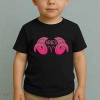 Zodiac Aries Ram Horns Toddler T-Shirt thumb 2