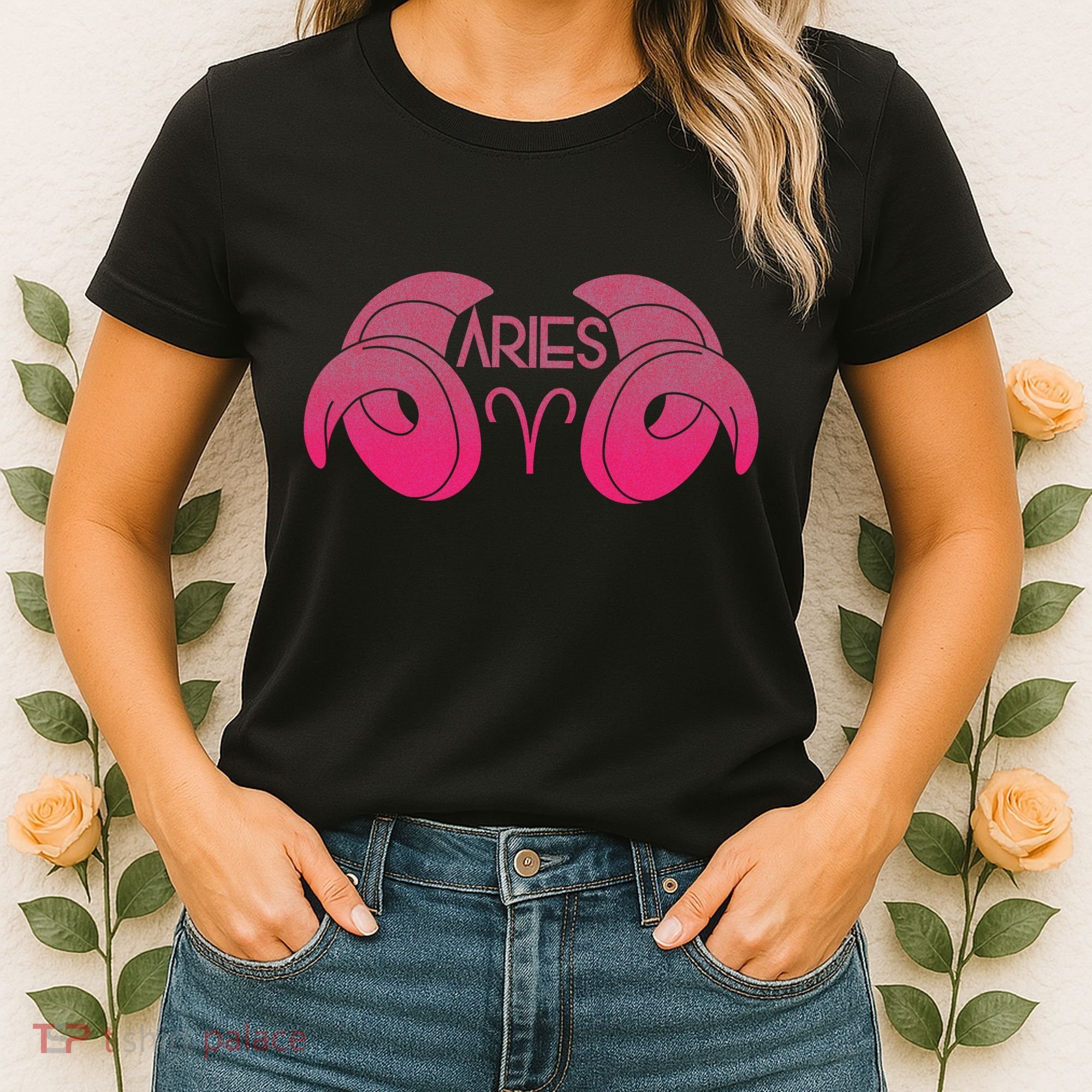 Zodiac Aries Ram Horns Women's T-Shirt