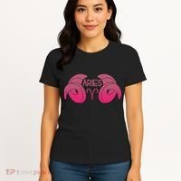 Zodiac Aries Ram Horns Women's T-Shirt thumb 4