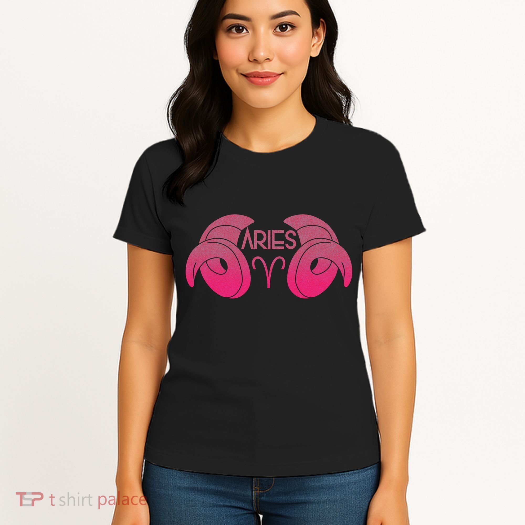 Zodiac Aries Ram Horns Women's T-Shirt