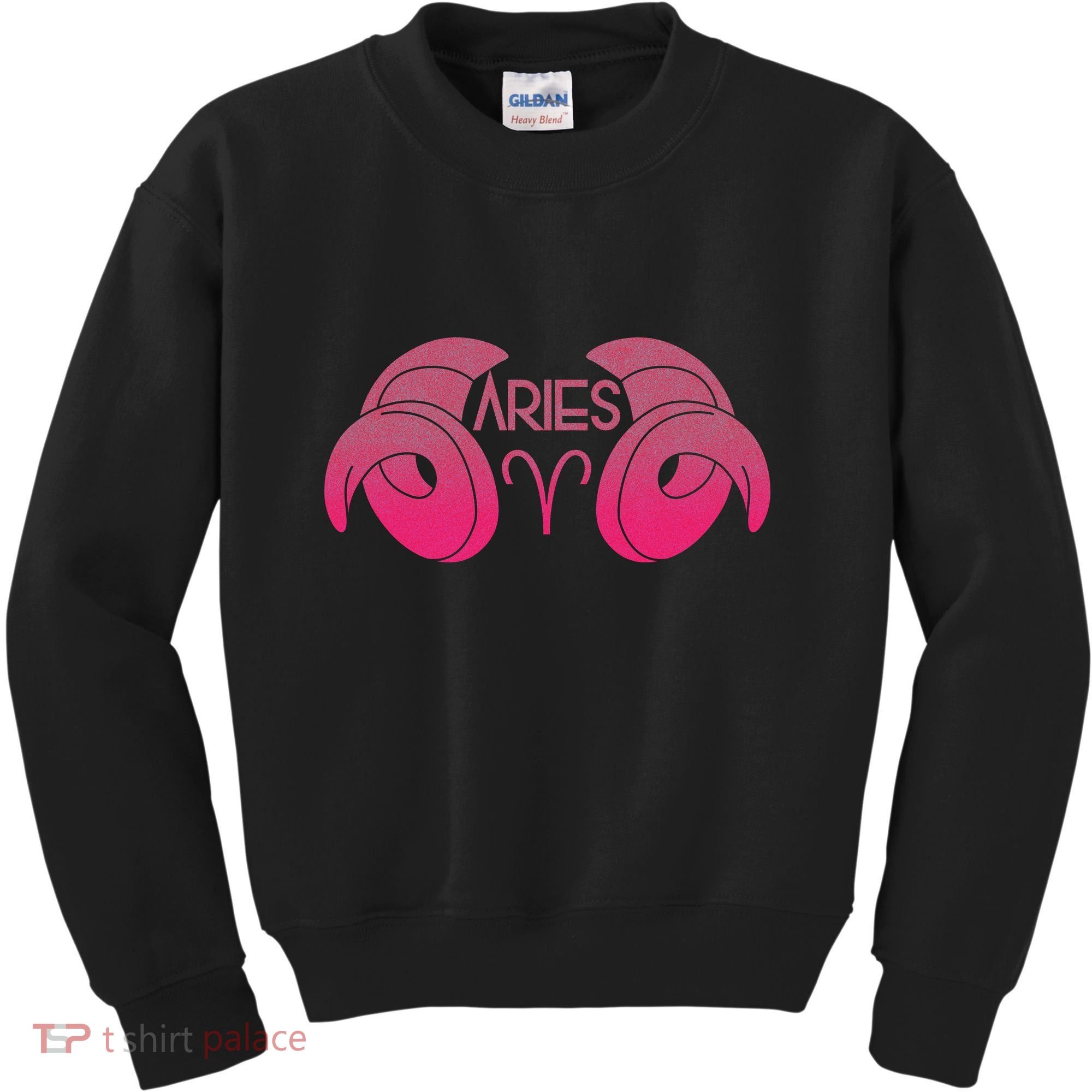 Zodiac Aries Ram Horns Kids Sweatshirt