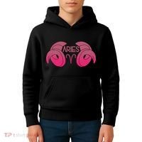 Zodiac Aries Ram Horns Kids Hoodie thumb 4