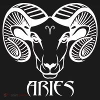 Zodiac Aries Ram Horns Face Coaster thumb 2