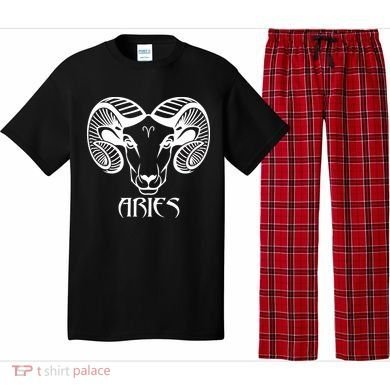 Zodiac Aries Ram Horns Face Pajama Set