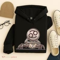 Zodiac Cancer Icon Gem Hoodie thumb 4