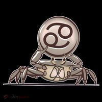 Zodiac Cancer Icon Gem Ornament thumb 1